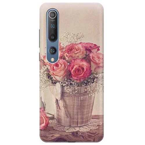фото Чехол - накладка artcolor для xiaomi mi 10 с принтом "винтажные розы" re:pa