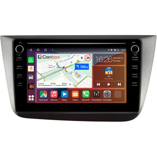 Штатная магнитола Canbox H-Line 7894-9-582 Seat Altea (2004-2015) Android 10 (4G-SIM, 6/128, DSP, IPS) С крутилками