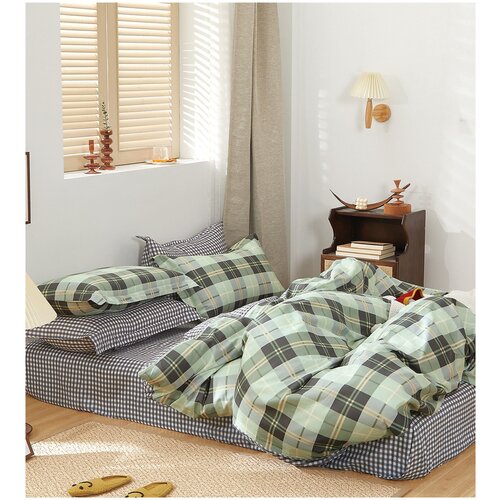 фото Постельное белье евро, 4 наволочки tango (танго) tpig6-1432 код1038, сатин (твил), 50x70 и 70x70