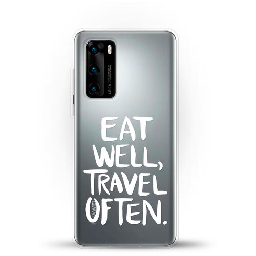 фото Силиконовый чехол eat well на huawei p40 andy & paul
