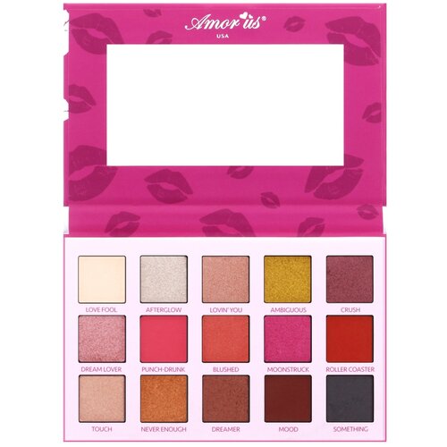 Amor us, Палетка теней 15 оттенков HEY, BABE