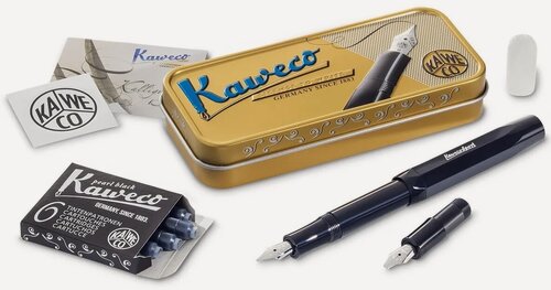 Изображение товара Набор для каллиграфии KAWECO CALLIGRAPHY Black "S" в метал. упак
