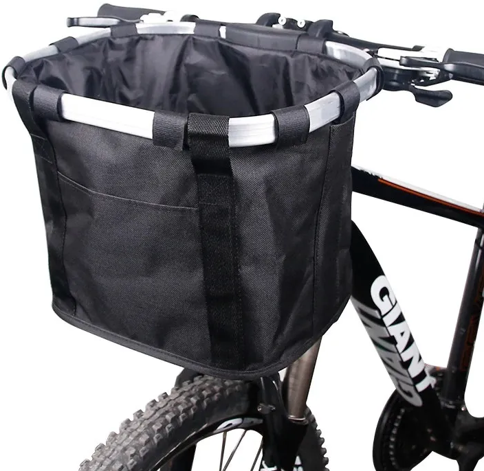 Корзина (сумка) передняя для велосипеда на руль складная, велокорзина, для самоката, для собаки, кошки