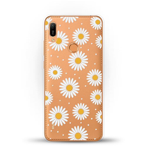 фото Силиконовый чехол ромашки на huawei y6 (2019) andy & paul