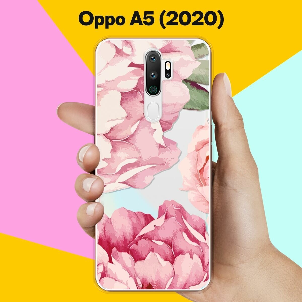 Силиконовый чехол на OPPO A5 2020 Пионы / для Оппо А5 2020