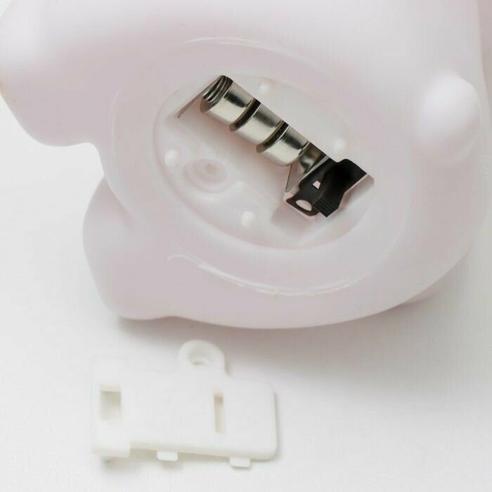 Ночник"Мишка" LED от батареек 3хLR44 белый 6х9х12 см Risalux 9561398 . - фотография № 7