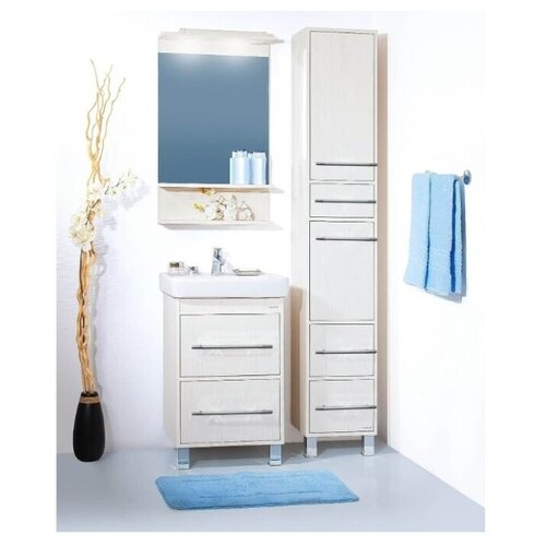 фото Тумба под раковину тигода 55 мини, чили 55 светлая лиственница бриклаер