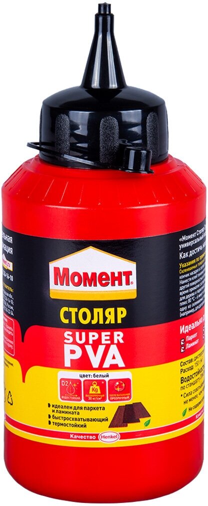 Клей ПВА Момент Столяр Super PVA, 250 г