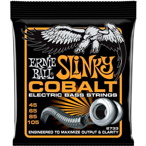 Струны для бас-гитары ERNIE BALL 2733 Cobalt Slinky Hybrid 45-105