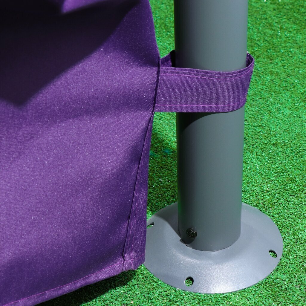 Шатер с москитной сеткой, фиолетовый, 3х3х2.75 м, четырехугольный, с боковыми шторками, Green Days, YTDU157-19-3640 - фотография № 7