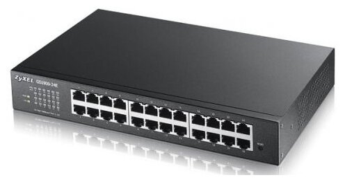 Коммутатор/ Zyxel GS1900-24 Smart L2 switch, rack 19", 24xGE, 2xSFP, silent