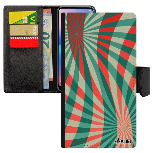 фото Чехол книжка на телефон samsung galaxy a5 2017, "спирали" геометрия полосы utaupia