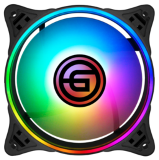 Вентилятор для корпуса Ginzzu RGB 12F4