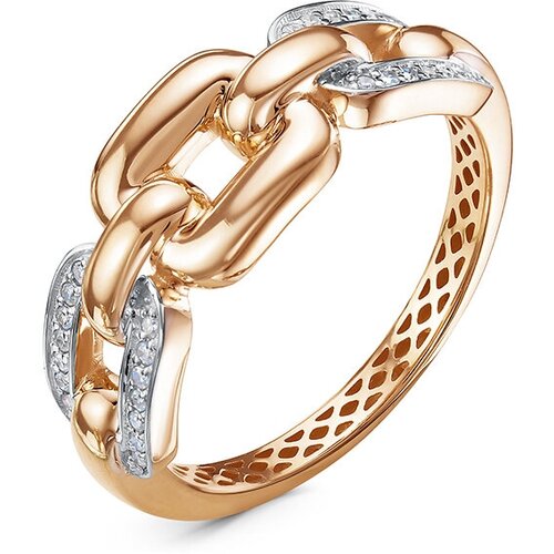 фото Золотое кольцо кюз del'ta dд1101586р с бриллиантом diamant-online