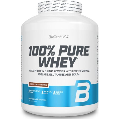 Протеин BioTechUSA 100% Pure Whey, 2270 гр., шоколад протеин biotechusa 100% pure whey 1000 гр шоколад