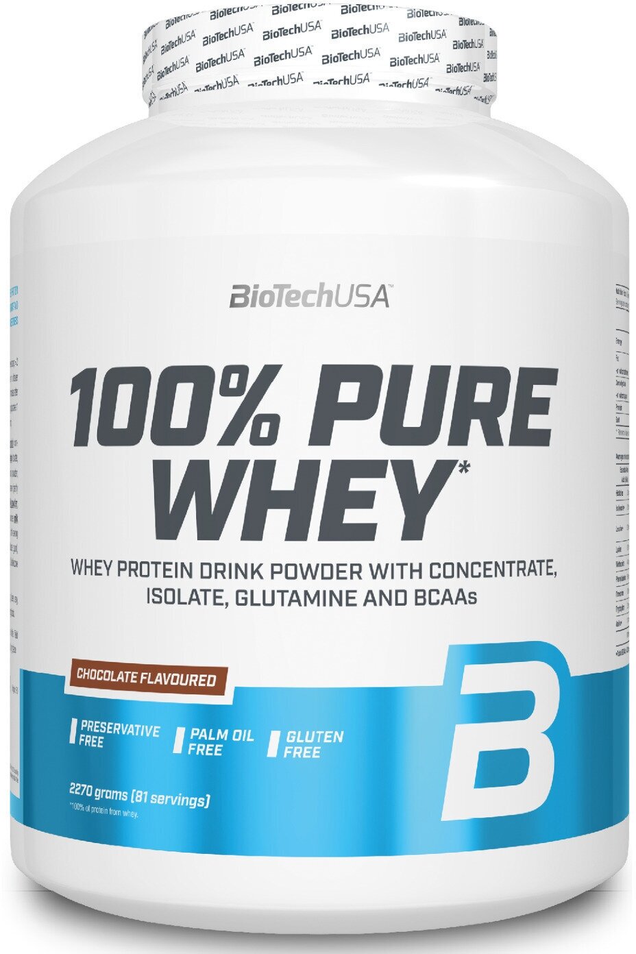 BioTechUSA 100% Pure Whey, 2270 гр., шоколад