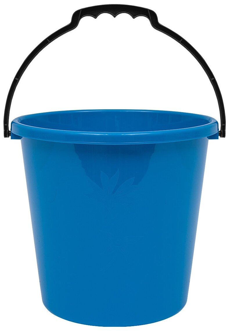 фото Ведро Ар-Пласт Ромашка, голубой, 10 л
