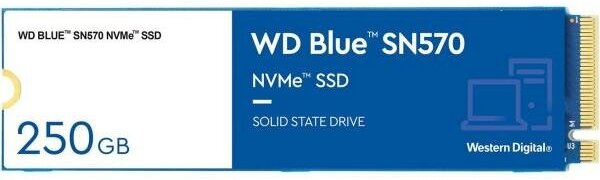 SSD жесткий диск M.2 2280 250GB BLUE WDS250G3B0C WDC