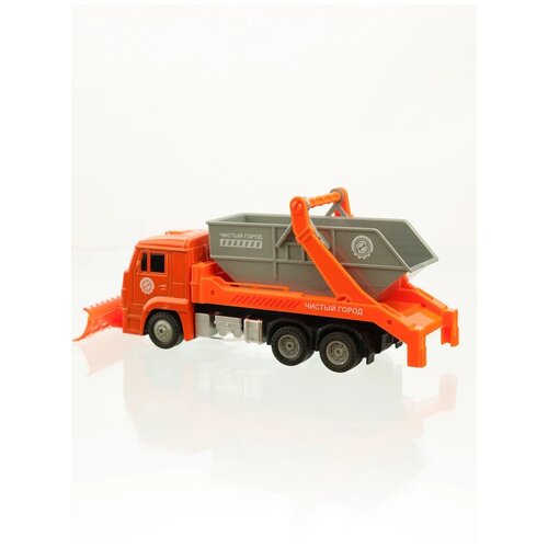 Большая игрушка металлическая машинка грузовик техника Городские службы Мусоровоз