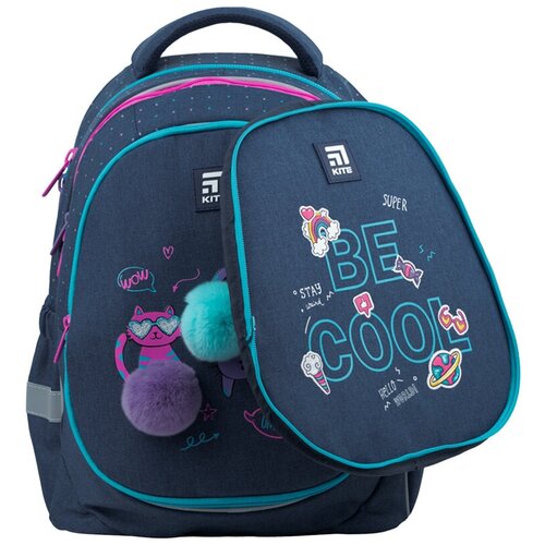 фото Рюкзак полукаркасный для девочки kite education wow cats k22-700m(2p)-1