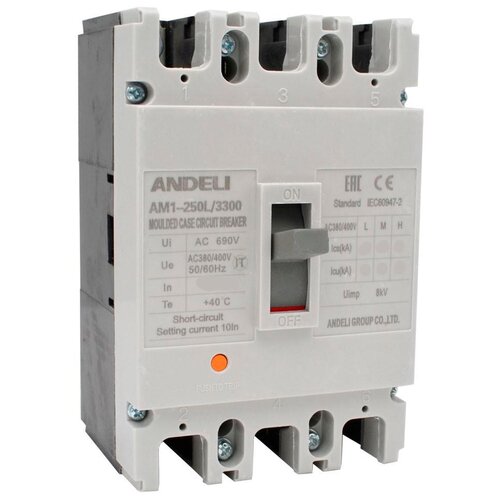 Andeli AM1-250L (L) 35kA 160 А