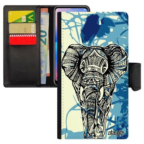 фото Чехол книжка для мобильного xiaomi redmi note 6 pro, "слон" elephant саванна utaupia