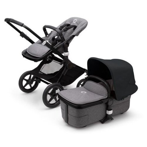 Детская коляска 2 в 1 Bugaboo Fox3 Black/Grey Melange/Midnight Black