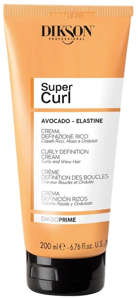 Крем DIKSON с авокадо и эластином для кудрявых и вьющихся волос Curl Definition Cream, 200 мл