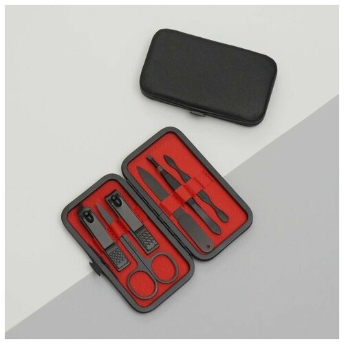 Набор маникюрный 6 предметов цвет чёрный 1080₽