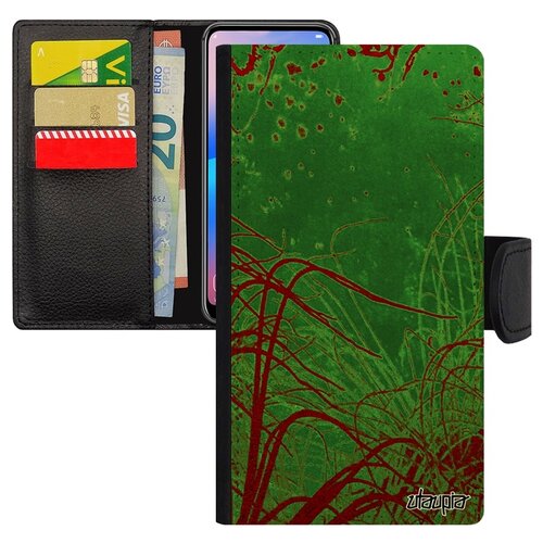 фото Чехол книжка на смартфон iphone x, "травы" водоросли дно utaupia