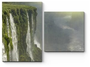 Модульная картина Мохнатый водопад 50x38