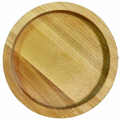 Тарелка деревянная для закусок и нарезки GUTER BAUM, 15х15х1,8 см, массив берёзы, 370694m, покрыта маслом