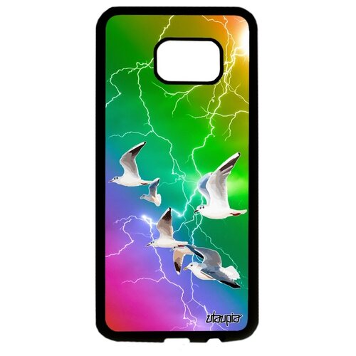 фото Чехол на мобильный galaxy s7 edge, "чайки" альбатрос птицы utaupia