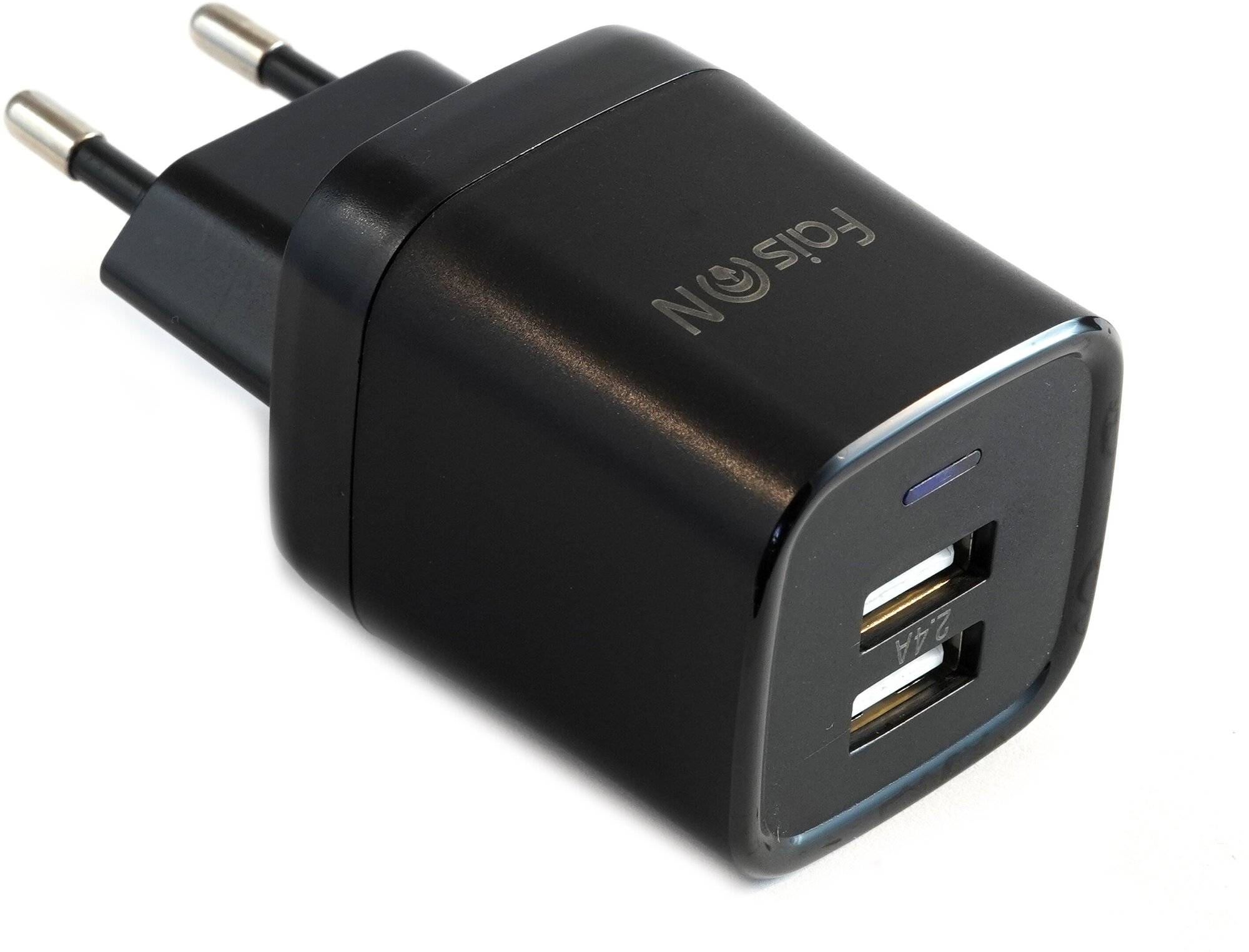 Сетевая зарядка FaisON 2xUSB C-18 Tornado 2.4A черный