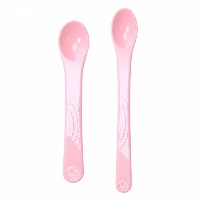 Ложки для кормления Twistshake (Feeding Spoon) в наборе из 2 шт. Пастельный розовый (Pastel Pink). Возраст 4+m. Арт. 78189