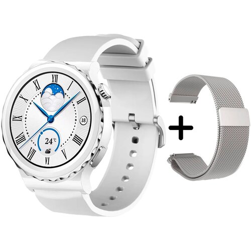 CheckME Smart CMSX6PROWSW-SETWB умные часы x8 pro smart watch 45mm ios android магнитная зарядка bluetooth звонки уведомления мониторинг золотистый