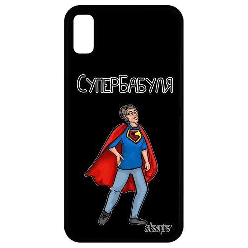 фото Чехол для apple iphone xr, "супербабуля" бабушка смешной utaupia