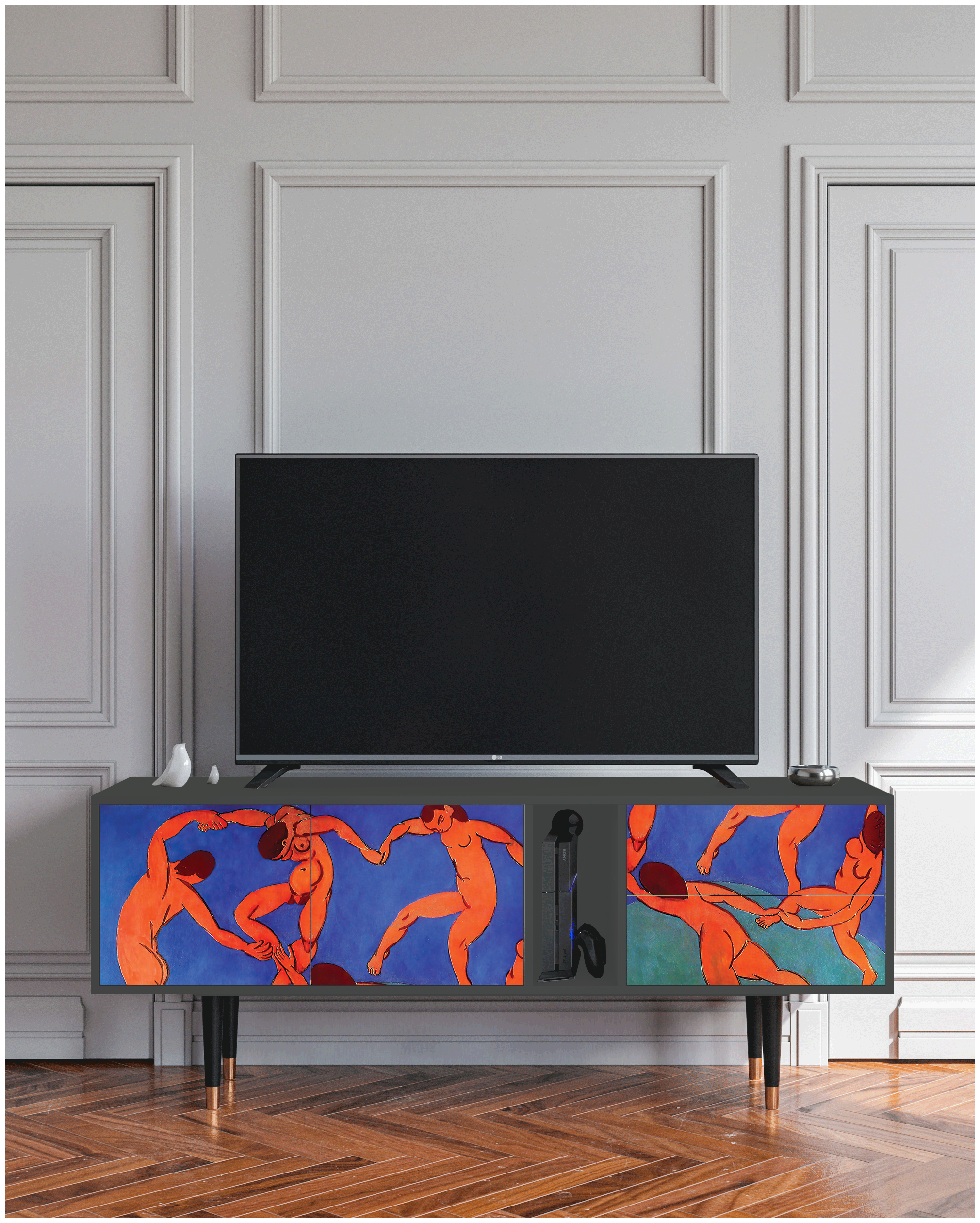 ТВ-Тумба - STORYZ - T1 The Dance by Henri Matisse , 170 x 69 x 48 см, Антрацит