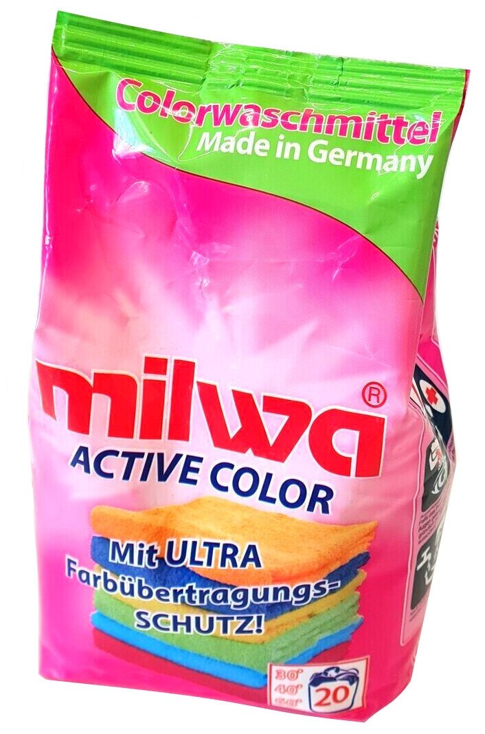 Концентрированный порошок для стирки цветного белья MILWA ACTIVE COLOR 134 кг.