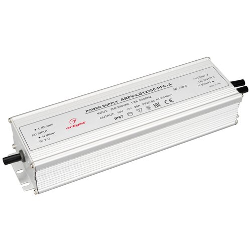 Блок питания ARPV-LG12350-PFC-A (12V, 29.0A, 350W) (ARL, IP67 Металл, 5 лет)