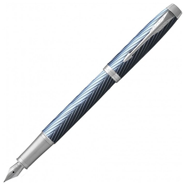 Parker 2143651 Ручка перьевая parker parker im premium f318, blue grey ct