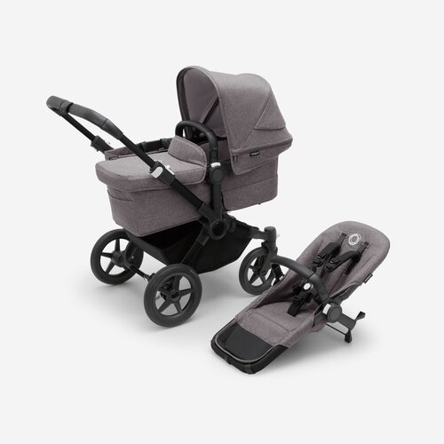 Детская коляска 2 в 1 Bugaboo Donkey5 Mono Black/Grey Melange/Grey Melange