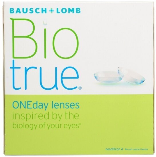 Контактные линзы Bausch & Lomb Biotrue ONEday, 90 шт., R 8,6, D -3