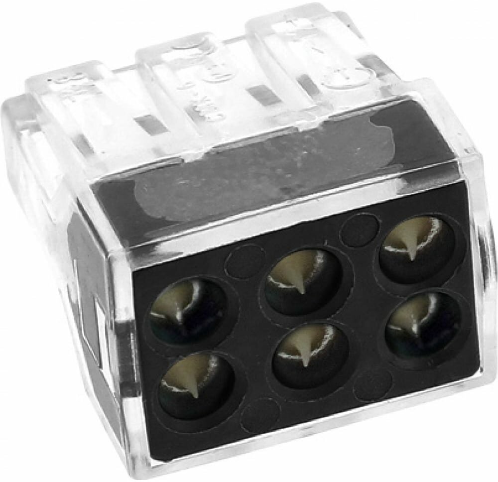 plc-smk-106r Строительно-монтажная клемма СМК 773-106 6 отверстий 1,0-2,5мм2 (4шт.) PROxima Упаковка (10 шт.) EKF - фото №2