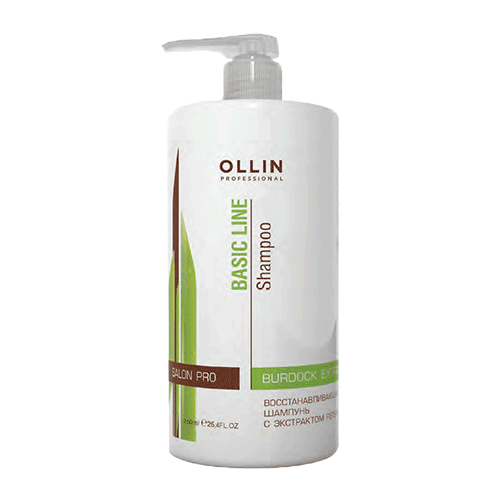 Ollin Burdock Shampoo Восстанавливающий шампунь с экстрактом репейника 750 мл.