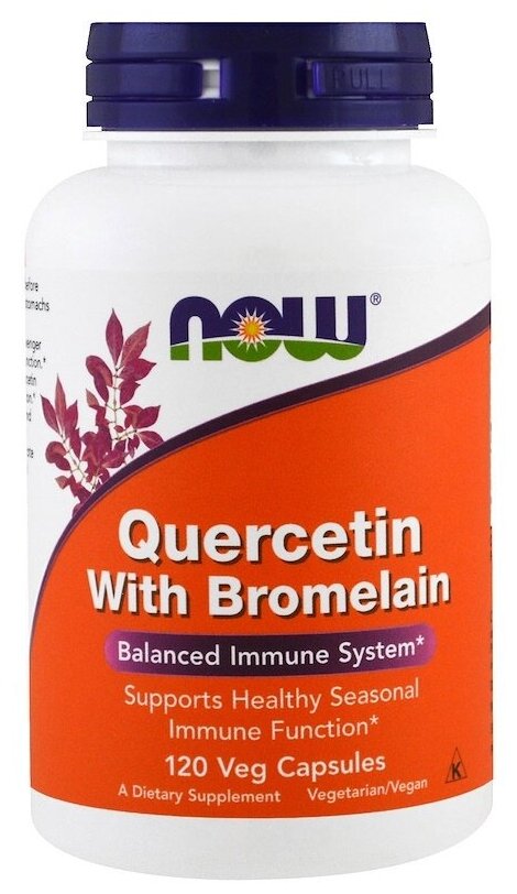 Quercetin With Bromelain капс., 250 мл, 160 г, 120 шт.