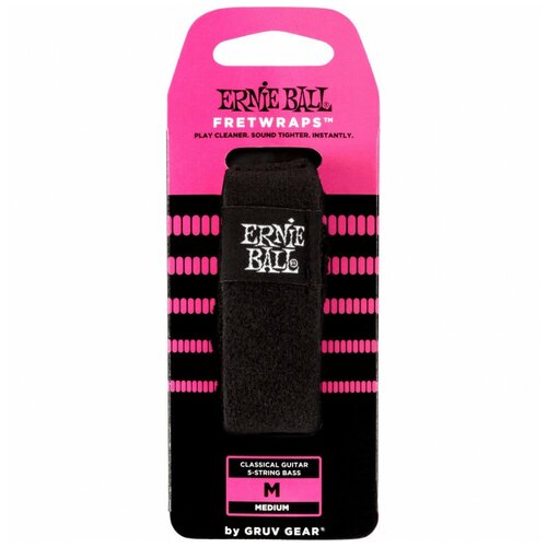 Гитарный демпфер ERNIE BALL 9613 средний, для 5-стр бас-гитары, классической гитары аксессуар для гитары ernie ball демпфер гитарный 9613 medium