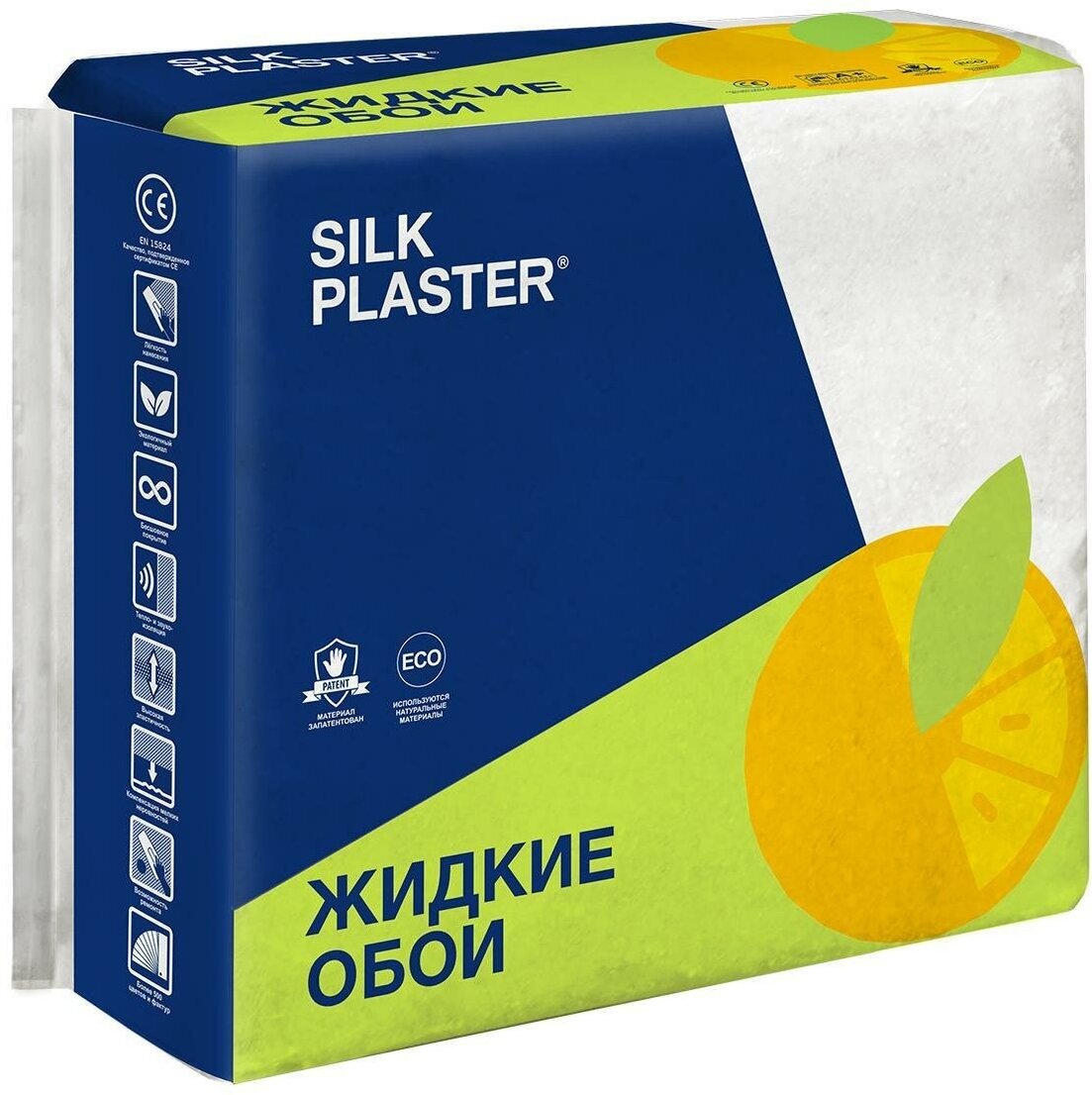 Шёлковая штукатурка SILK PLASTER Арт дизайн 241 (Оранжевый)