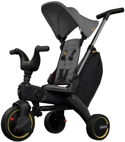 Велосипед детский Doona Liki Trike S3 Grey Hound складной, трехколесный, серый