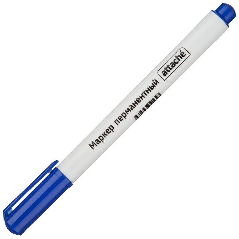 Маркер перманентный Attache синий, 0,5 мм (954119)
